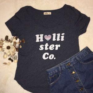 Cute Hollister Grey Tee